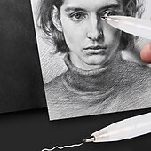 Недорогие принадлежности для рисования, рисования и творчества-3 ярко-белых фломастера — сделайте свой текст выделяющимся!