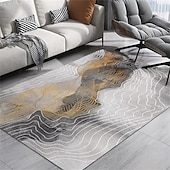 abordables Alfombras de impresión digital 3D-Alfombra geométrica para sala de estar, alfombra abstracta, alfombra para dormitorio, mesa de café rectangular cubierta junto a la cama