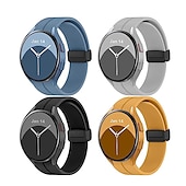cheap Samsung Watch Bands-Watch Band for Samsung Galaxy Watch 7/6/5/4  40/44mm, Watch 5 Pro 45mm, Watch 6 Classic 43/47mm, Watch 4 Classic 42/46mm Silicone Replacement  Strap Magnetic Clasp Butterfly Buckle Women Men Sport