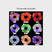 halpa Joululahjat-LED-hohtavat hiusnyörit poninhäntäpäähine joustava hiuslenkki yksivärinen karnevaalijuulasten asusteet