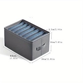 cheap Clothes Drawer Organizers-Foldable Clothes Storage Box, Thickened Compartment Organizer for Pants and Shirts - PP Board, 17.32 x 11.81 x 7.87 inches