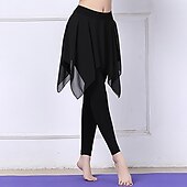 preiswerte Ballettbekleidung-Sportkleidung Hosen Pure Farbe Farbaufsatz Damen Leistung Ausbildung Hoch Polyester
