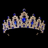 preiswerte Zubehör und mehr-funkelnde Kristall-Diademe &amp; Kronen für Frauen &amp; Mädchen Rokoko viktorianische Hochzeitsaccessoires