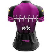 Χαμηλού Κόστους Γυναικείες φανέλες-Γυναικεία Φανέλα ποδηλασίας Βαθμίδα Καμπύλη Κοντομάνικο Ποδήλατο Αθλητική μπλούζα Μπολύζες με 3 πίσω τσέπες Ποδηλασία Βουνού Ποδηλασία Δρόμου