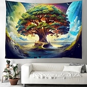 baratos Tapeçaria da Árvore da Vida-árvore da vida 3d tapeçaria pendurada hippie arte da parede grande tapeçaria mural decoração fotografia pano de fundo cobertor cortina casa quarto sala de estar decoração