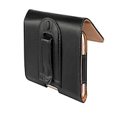 cheap Universal Phone Bags-Leather Phone Belt Case 7.2/6.5/6.2/5.2&#039;&#039; Waist Bag Magnetic Vertical Phone Case for iPhone 14 Pro Max 13 12 11 Pouch Cover Belt Clip