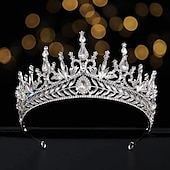 voordelige Accessoires voor haarstyling-luxe barokke kristallen bruids tiara&#039;s strass kroon bruids diadeem bruiloft haaraccessoires voor damesmode-sieraden