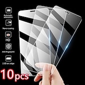 olcso iPhone-képernyővédők-3 db 5 db 10 db Képernyővédő fólia Kompatibilitás Apple iPhone 16 iPhone 15 Pro Max Plus iPhone 14 13 12 11 Pro Max Mini X XR XS Max 8 7 Plus Edzett üveg 9H erősség Anti Bubbles Anti-ujjlenyomat