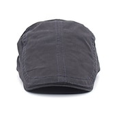 ieftine Pălării Bărbați-Bărbați Bască Flat Pălărie Ascot Pălărie Newsboy Negru Albastru Marin Închis Bumbac Modă Ajustabile Șic Stradă Stilat Anii 1920 Moda În aer liber Zilnic Ieșire Scrisă Cald