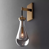economico Lampade LED da parete-lightinthebox lampada da parete a led in cristallo 17.6 &quot;moderna lampada da parete a led sfondo soggiorno camera da letto comodino 10w alluminio applique da parete per interni illuminazione sconce