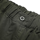 baratos Clássico-Homens Bermuda Cargo Calção Shorts de verão Shorts de Trilha Com Cordão Cintura elástica Bolso multi Tecido Conforto Macio Comprimento do joelho Ao ar livre Diário Para Noite Moda Casual Exército