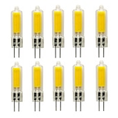 voordelige Ledlampen met twee pinnen-10 stuks 2w led bi-pin lampen 200 lm g9/ g4 t 1 led kralen cob warm wit/ wit dimbaar 220-240 v