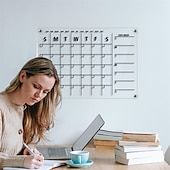 preiswerte Wand-Dekor-1 Stück Wand-Acryl-Wochenplaner-Tafel, klar, trocken löschbar, Kalenderplaner, wiederverwendbar, wöchentlich, täglich, To-do-Liste, Basteltisch