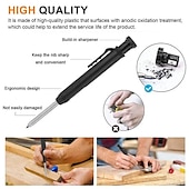 cheap Tool Accessories-Multi-Function Scribing Tool, Construction Pencil, Tiling Pave Woodworking Outlines Circles Profiling Contour Gauge With Woodworking Scribing Pen