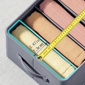 cheap Clothes Drawer Organizers-Foldable Clothes Storage Box, Thickened Compartment Organizer for Pants and Shirts - PP Board, 17.32 x 11.81 x 7.87 inches