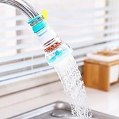 voordelige Kraansproeistukken-2 stks keuken waterfilter kraan hoofd vervanging, 360 verstelbare flexibele tap extender waterbesparende sproeier beluchter nozzle attachment diffuser badkamer accessoires