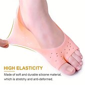 cheap Foot Health-2pcs Foot Care Boat Socks Protector Pedic Shoes Inner Neutral Silicone Hydrating Gel Socks
