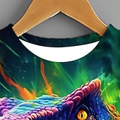 cheap Boy&#039;s 3D Animals-Boys 3D Graphic Animal Dinosaur T shirt Tee Long Sleeve 3D Print Summer Spring Fall Sports Fashion Streetwear Polyester Kids 3-12 Years Outdoor Casual Daily Regular Fit