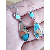 abordables Pendientes-Mujer Pendientes Estilo Étnico Exterior Bloque de color Arete