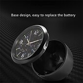 abordables Colgantes y ornamentos para coche-Nueva actualización de accesorios de reacondicionamiento de automóviles con reloj de cielo estrellado luminoso, adornos electrónicos de cuarzo, reloj aplicable para todos los automóviles
