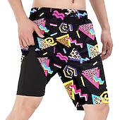 cheap Bottoms-Doll Retro Vintage 1980s Beach Shorts Men&#039;s Costume Vintage Cosplay Vacation Beach Shorts
