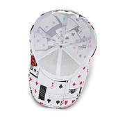 billiga Baseballkeps herr-Herr Basebollkeps Solhatt Pokerhatt Vit Blå Polyester Resor Hiphop Strandstil Utomhus Semester Hiphop-graffiti Justerbara