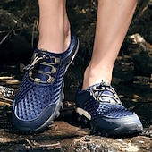 billige Sneakers til herrer-pustende mesh joggesko for menn – lette, sklisikre utendørs atletiske joggesko for fotturer, fotturer og vannsport