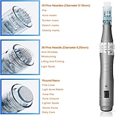 baratos Aparelhos para Cuidado Facial-dr pen m8 sem fio dermapen profissional sem fio design de carimbo elétrico microneedling rolo facial para cuidados com a pele do rosto