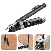 cheap Tool Accessories-Multi-Function Scribing Tool, Construction Pencil, Tiling Pave Woodworking Outlines Circles Profiling Contour Gauge With Woodworking Scribing Pen