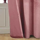 preiswerte Blackout -Vorhang-Verdunkelungsvorhang, Samt, Bauernhaus-Optik, Ösen, IKEA-Serie, Vorhangpaneele für Wohnzimmer, Schlafzimmer, Tür, Küche, Fensterbehandlungen, wärmeisoliert, Raumverdunkelung