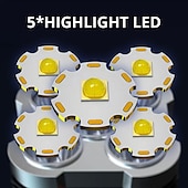 זול פנסים-5 LED פנס בהיר רב תכליתי חיצוני נייד תאורה צדדית cob אור עבודה usb נטען
