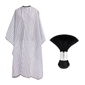 cheap Hair Removal-Professional Waterproof Hair Styling Cape Hair Cutting Salon Cape Gown Hair Salon With Snap Closure White