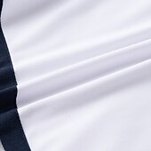 cheap Men&#039;s Classic Polo-Men&#039;s Button Up Polos Polo Shirt Casual Holiday Lapel Short Sleeve Fashion Basic Color Block Button Summer Regular Fit Navy White Red / White Button Up Polos