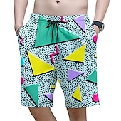 cheap Bottoms-Doll Retro Vintage 1980s Beach Shorts Men&#039;s Costume Vintage Cosplay Vacation Beach Shorts