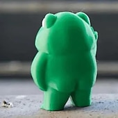abordables Statues-figurine de grenouille rebelle, artisanat d&#039;ornements en résine de petite grenouille