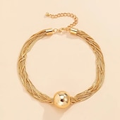 abordables Colliers-Collier Chrome Femme Punk simple Classique Mignon Mariage Rond Colliers Tendance Pour Mariage Soirée
