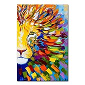 رخيصةأون رسومات حيوانات-مينتورا اليدوية الملونة أسد لوحات زيتية على قماش جدار الفن الديكور الحديثة مجردة aniaml صورة للديكور المنزل توالت لوحة بدون إطار فرملس