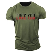 ieftine Tricou grafic pentru bărbați-ÎȚI F*CK LOVE YOU Tricou bărbați grafic sarcastic cu mânecă scurtă