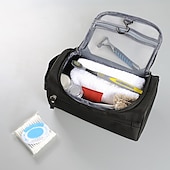 abordables Coffrets à bijoux et rangements pour produits de beauté-Trousse de maquillage étanche fermeture éclair homme femmes sac cosmétique étui de beauté maquillage organisateur trousse de toilette kits stockage voyage pochette de lavage