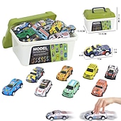 economico Anti-stress-secchio di stoccaggio collezione edizione 30 auto da corsa in lega auto in lamiera di ferro auto a rimbalzo più auto in lega auto classiche con scocca in ferro