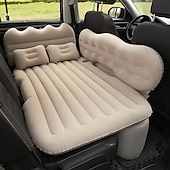 baratos Capas para bancos de automóveis-Colchão de ar inflável para carro dividido colchão de viagem para carro suv tronco portátil confortável colchão automático inflável