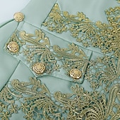 Недорогие Наряды-Ретро Средневековый Эпоха возрождения Пальто Брюки Инвентарь Принц барин Вышивка Вышивка Маскарадный костюм Муж. Королевский Карнавал Маскарад Для вечеринок Венецианский карнавал Взрослые