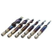 economico Strumenti manuali-12 pezzi punta da trapano cono trapano hss filettatura blu metrica di ricambio