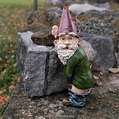 halpa puutarhaveistoksia ja patsaita-hartsi puutarhatonttu patsas, mikromaisema sisustus, puutarhan pihan nurmikon bonsai pöytätason koristeluun