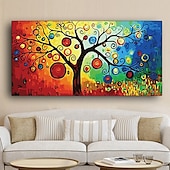 cheap Botanical/Floral Prints-Tree of life by Gustav Klimt Reproductions Wall Art Picture Scandinavian Canvas Poster and Print Painting for Modern Living Room