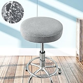 cheap Dining Chair Cover-Round Bar Stool Seat Covers Washable Stool Cushion Slipcover Elastic Bar Chair Covers for Coffe Party Bar Restrant
