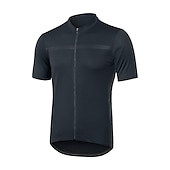 halpa Miesten pelipaidat-Arsuxeo Miesten Pyöräily jersey Lyhythihainen Pyörä Villapusero Topit 3 takataskulla Maastopyöräily Maantiepyöräily triatlon Hengittävä Heijastinraidat Kosteutta siirtävä Mukava Musta Valkoinen