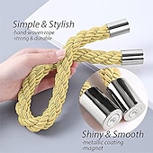 olcso Függönykiegészítők-mágneses függöny megkötős ablak, gyöngy gyöngyös függönytartók, csatos klip otthoni hálószobához irodai dekoratív függöny