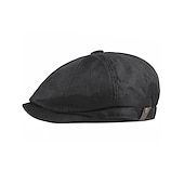 billiga Huvudbonader för herrar-Herr Basker Newsboy hatt Svart Khaki grön Polyester Stylish 1920-talets mode Ledigt Utomhus Dagligen Utekväll Slät Solskyddskräm