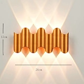 economico applique da esterno-lampada da parete a led per esterni impermeabile ip65 3w illuminazione su / giù 5/7 testa lampada da parete ip65 impermeabile curva a doppia testa per interni lampada da camera moderna luce bianca